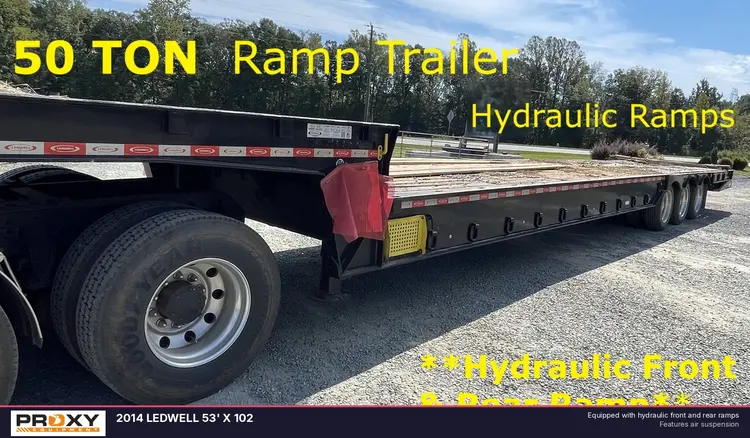 Used 2014 LEDWELL 53' X 102 Lowboy Trailers North Carolina US | Proxy Equipment #1377877