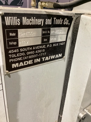 Used 2016 WILLIS MACHINERY AND TOOLS CO. RD-1700H Radial Drills Michigan US | iGAM Industrial Marketplace #1491732