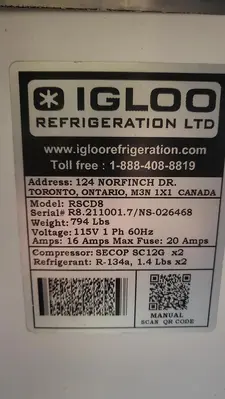 USED IGLOO RSCD8