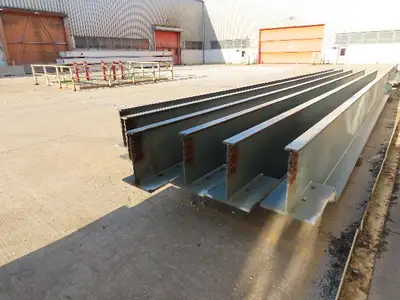 Gorbel Cleveland Tramrail Overhead Crane Runway Beam 28"H 18"W 3.25" Rail 31' 5"