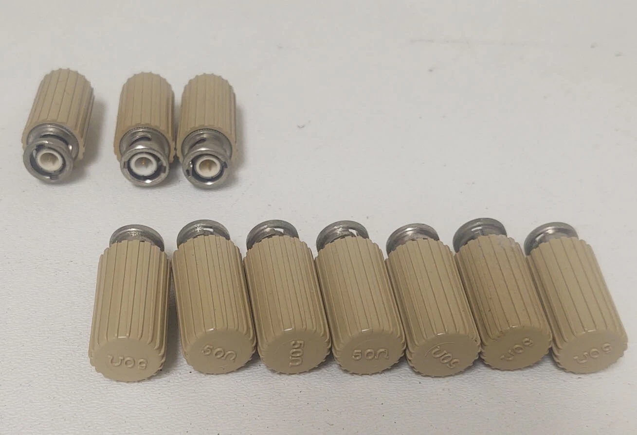 🔥(LOT 10) H8225-00 Dummy Load, 50 ohm Termination, 2w cont. 5w inter. BNC Male
