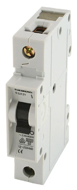 Siemens 5SX2104-7 5SX2 5SX Miniature Circuit Breaker, 1 Pole, 4 Amp Rat, C Curve [New]