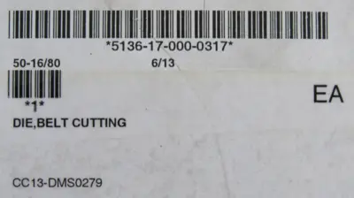 NEW ETAC 3915-17-000-0312 BELT CUTTER 50-16/80 3915170000312
