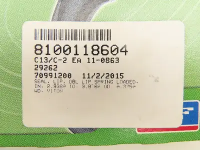 SKF 29262 Double Lip Oil Seal  2.938" ID 3.876" OD Lot of 2