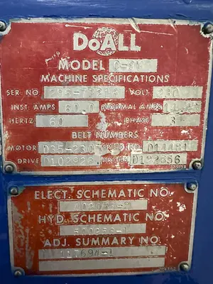 USED DOALL C-9V