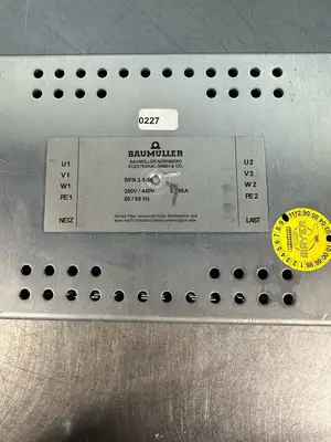 Baumuller BFN 3-1-56 Power Supply 250V/ 440v 3x56A 50/60hz (3.5.3)