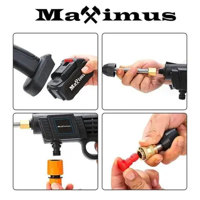 Maximus 24V Cordless Pressure Washer Power Cleaner with Battery & Charger