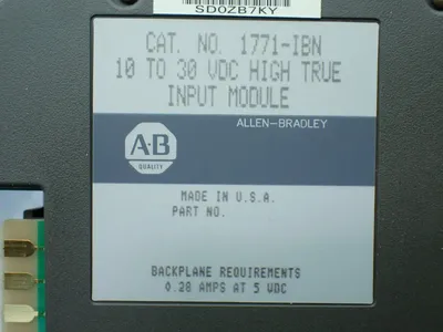Used ALLENBRADLEY 1771IBN PLC Input & Output Ohio US | HGR 24 #879765