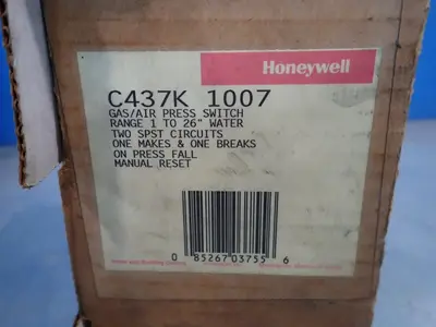 New | in-Stock HONEYWELL C437K1007 Pressure Switches Ohio US | HGR 24 #776828