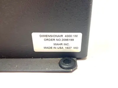 USED MAHR DIMENSIONAIR 4000:1 METRIC MECHANICAL AIR AMPLIFIER
