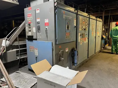 USED 2011 INDUCTOTHERM VIP 1500 KW POWER MELT, 3 TON