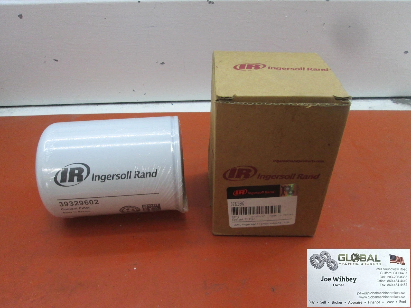 Ingersoll Rand Oil Filter/Coolant Filter Element 39329602, Genuine Ingersoll Rand Parts
