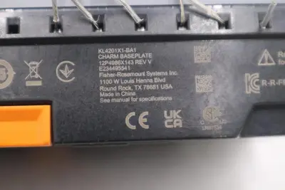 Emerson DeltaV KL4201X1-BA1 CHARM BASEPLATE USED UNIT STOCK 2915A