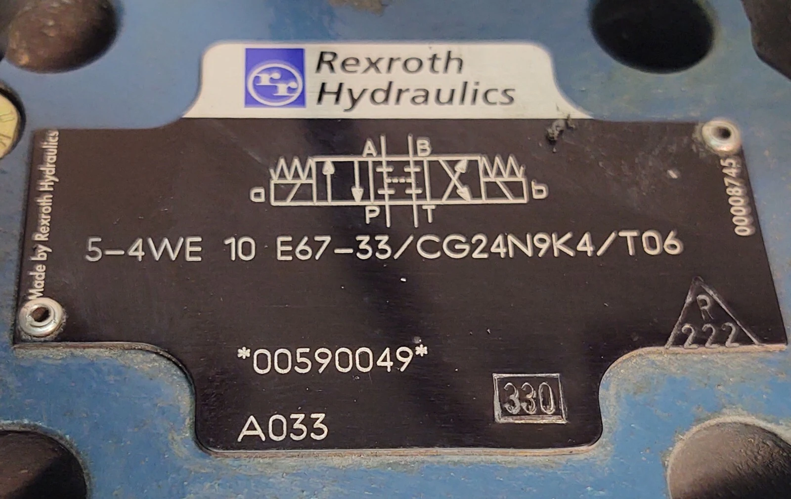 USED Rexroth 5-4WE 10 E67-33/CG24N9K4/T06