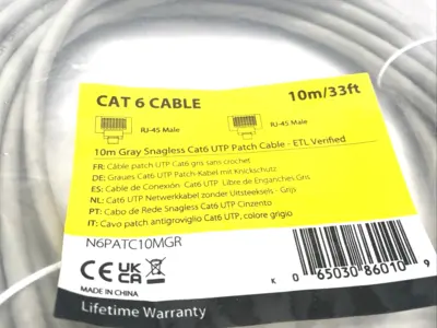 NEW STARTECH 10M CAT6 ETHERNET CABLE