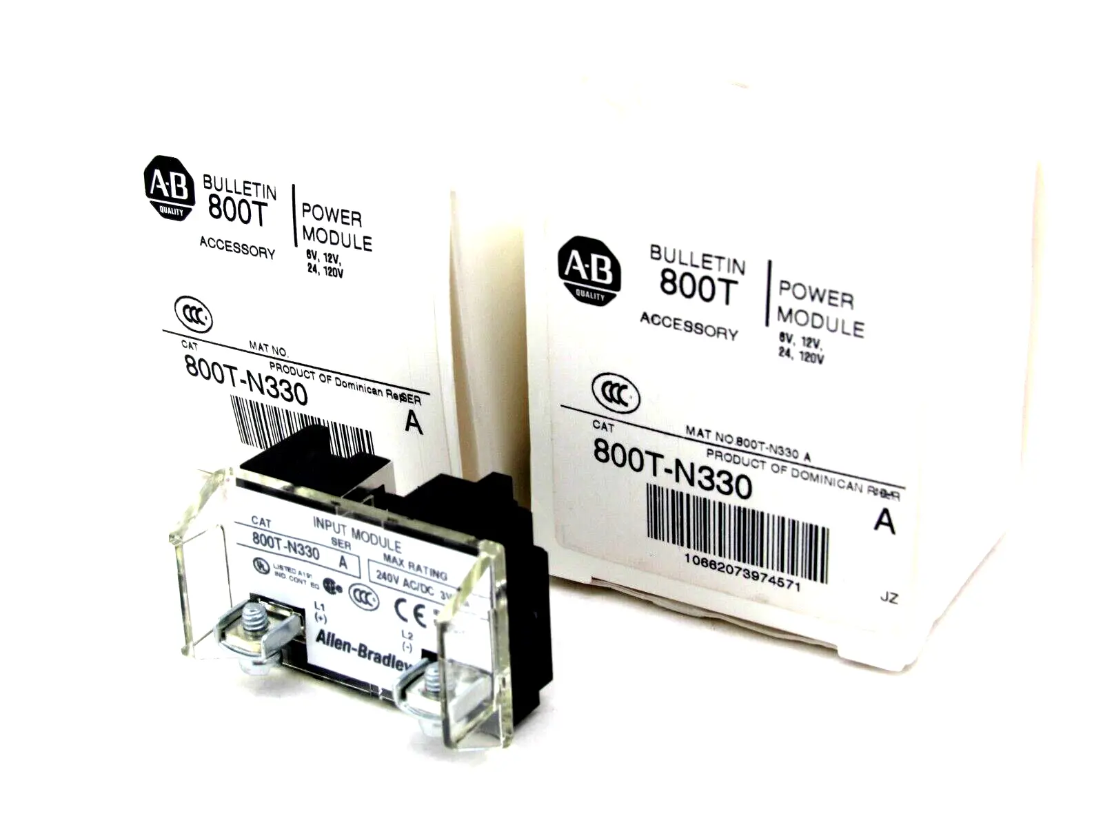 NEW LOT OF 2 ALLEN BRADLEY 800T-N330 POWER MODULE SERIES A 800TN330