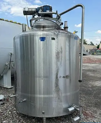 Tank, 700 Gallon, DCI, 304 Stainless Steel, Agitated, Processor #5762891