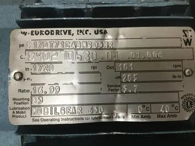 USED SEW EURODRIVE R17DT71C4BM605HR