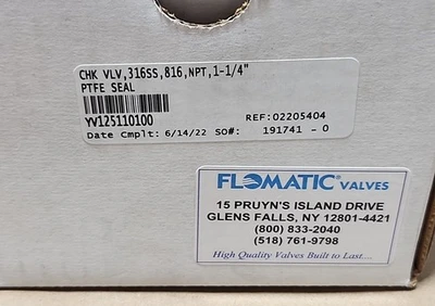 NEW Flomatic YV125110100