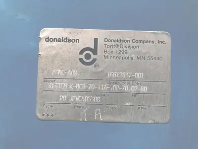 Used 2011 DONALDSON TORIT ADMC-AD8 Dust Collectors Illinois US | Aucto #1306851