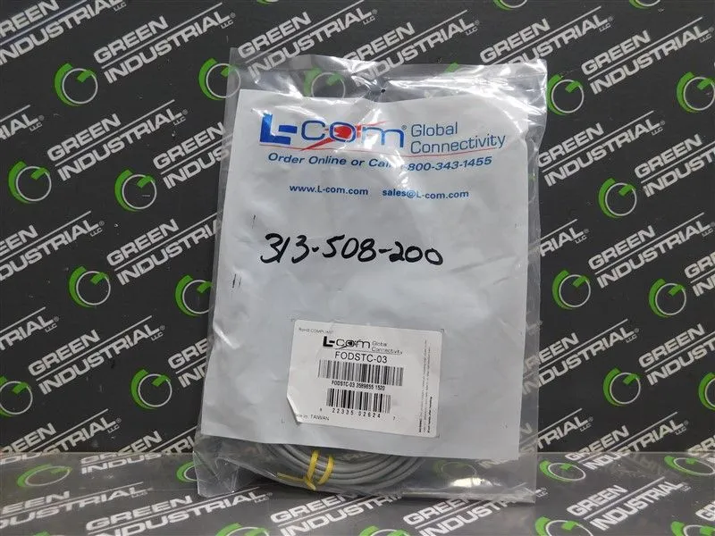 L-COM FODSTC-03 OM1 62.5/125 Multimode Fiber Cable Dual ST 3.0m New