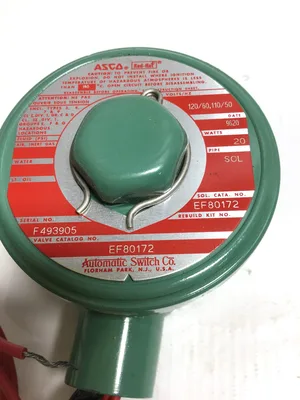 ASCO EF80172 Red Hat Solenoid Valve 20W 110/120V 50/60Hz Enclosure Type 3,4,7& 9