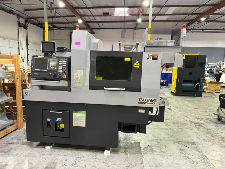 Used 2017 TSUGAMI SS207-5AX Swiss Type Automatic Screw Machines Illinois US | Silverlight CNC, Inc #945910