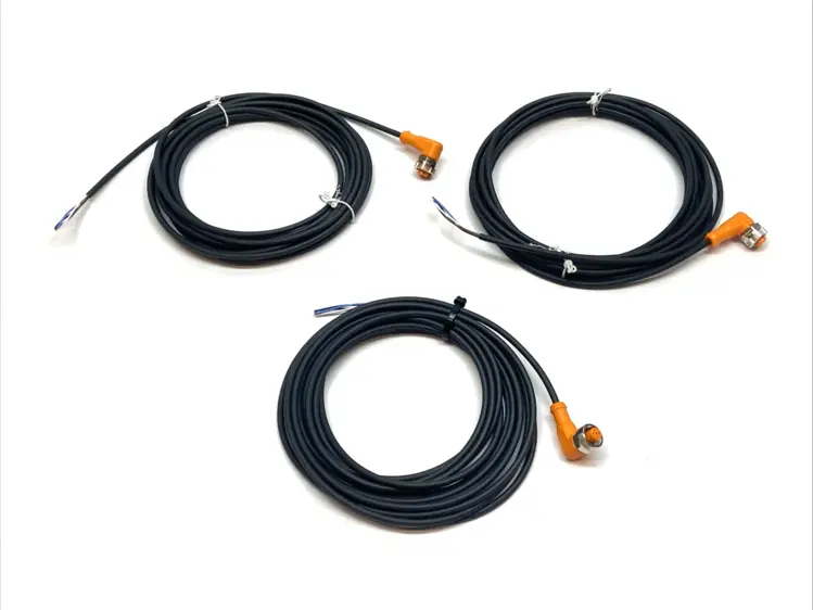 New | in-Stock IFM Connector Cable LOT OF 3 Cable & Wire Michigan US | Maverick Industrial Sales #1391193