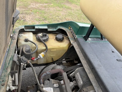 (1) 2017 E-Z-Go golf cart with a Kawasaki gas engine, model 625111G01, does not include Club canopy,...