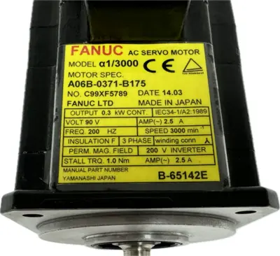 NEW FANUC A06B-0371-B175 AC SERVO MOTOR W/ A860-0360-T001 PULSECODER