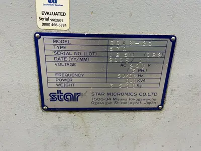 Used 2005 STAR ECAS20 Swiss Type Automatic Screw Machines Ohio US | HGR 24 #1229719