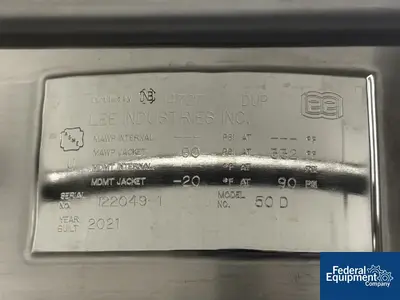 USED Lee Industries 50 Gal Lee Kettle, S/S, 90#