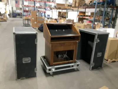 Used VANSAN CO. PORTABLE SPEAKER PODIUM, Commercial Audio/Visual Equipment Michigan US | Miedema Asset Management Group #1403014