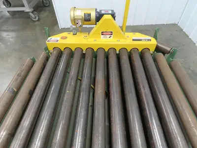 48" Pallet Rotator Transfer Conveyor 360° Swivel Turntable 3.5" Powered Roller