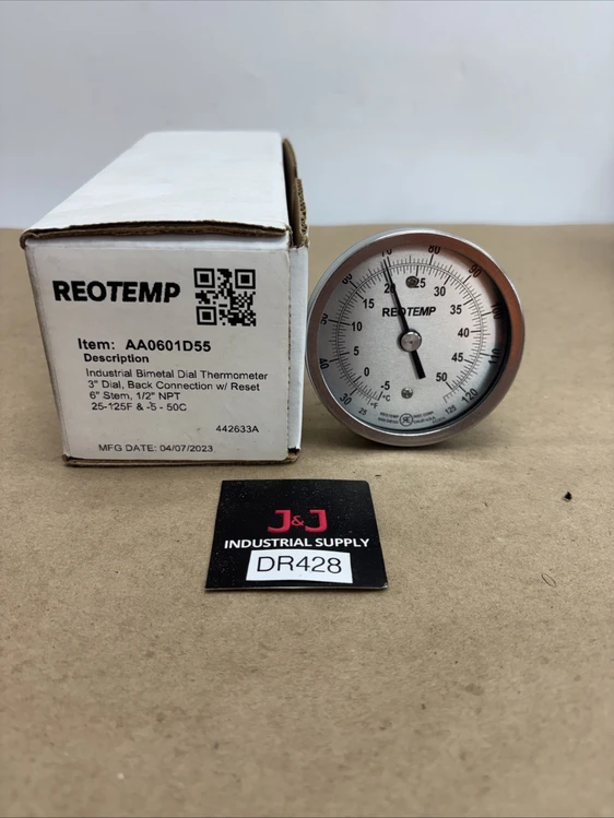 New | in-Stock Reotemp AA0601D55 Temperature Monitoring Indiana US | J&J Industrial Supply #897303