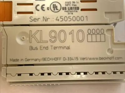 USED BECKHOFF BUS END TERMINAL K‑BUS END MODULE FOR KL SERIES I/O LOT OF 2