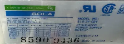 NEW SOLA SLS-24-024 POWER SUPPLY SLS24024