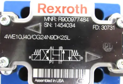 NEW REXROTH R900977484 SOLENOID VALVE 4WE10J40/CG24N9DK25L