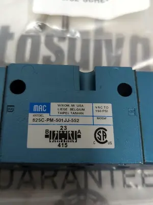 New | in-Stock MAC 825C-PM-501JJ-552 Solenoid Valves | Surplus Asset Holdings #1204253