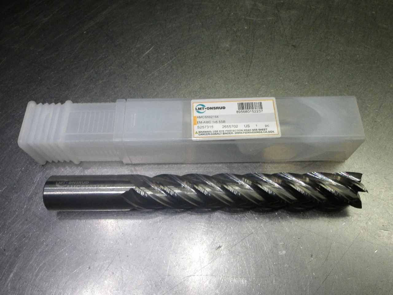LMT Onsrud 1" 5 Flute Carbide SQ Endmill 1" Shank EM-AMC1x65SB (LOC2372)