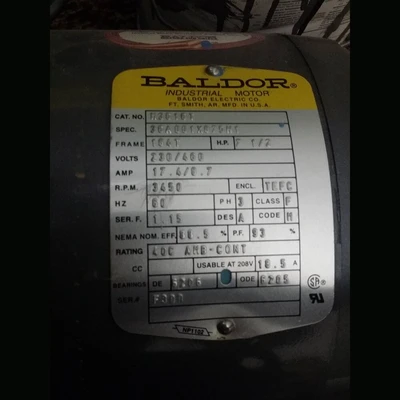 Baldor 7.5 HP Electric Motors