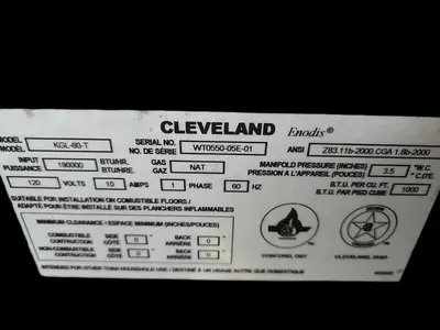 USED CLEVELAND KGL-60-T