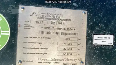 Used 2023 HYUNDAI HA45 Articulated Dump Trucks Texas US | National Equipment Dealers #1422713