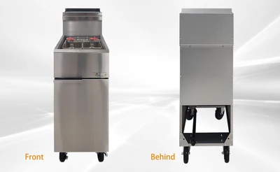 171-0461 40lb Double Propane Gas Deep Fryer