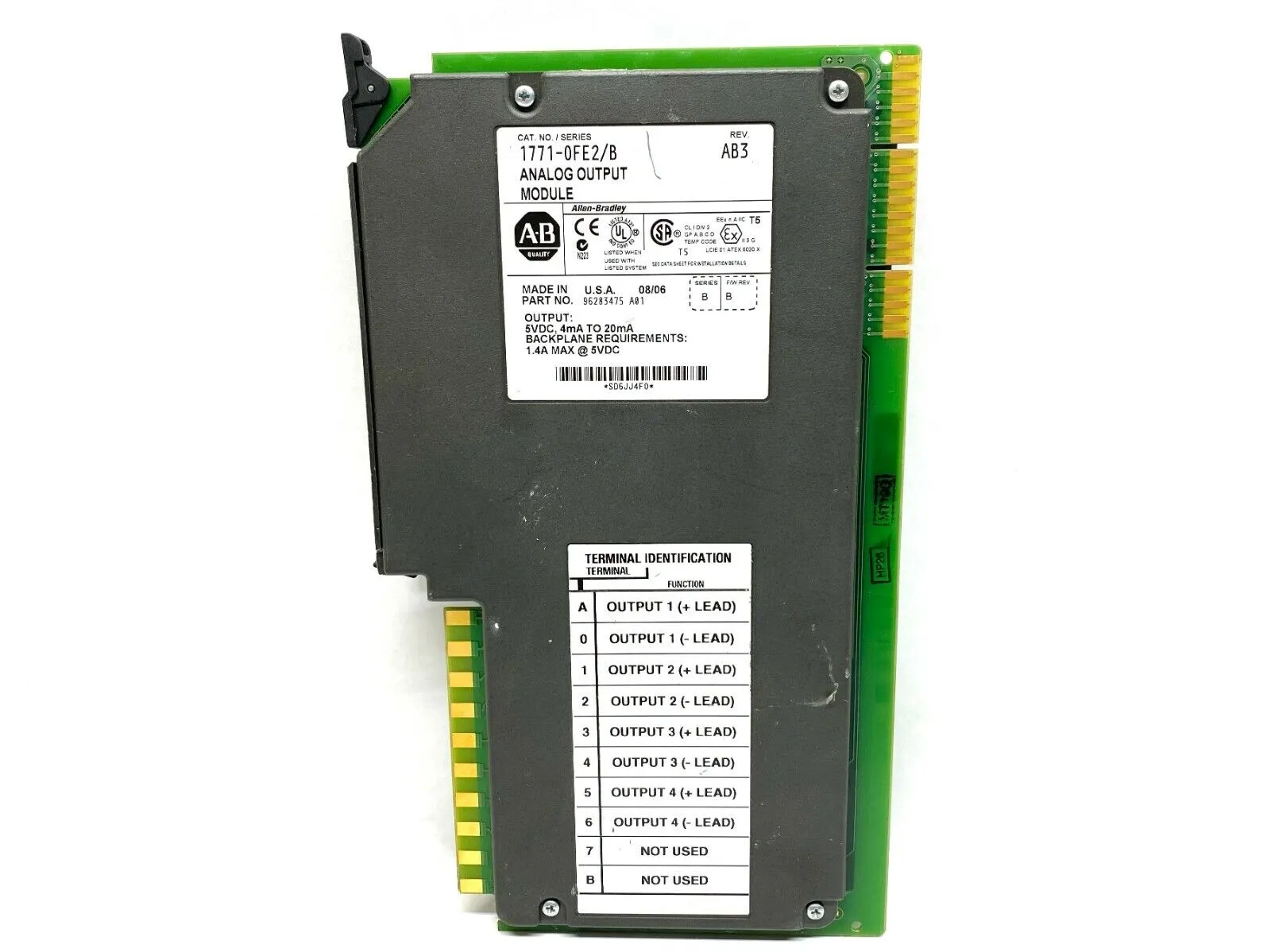 USED ALLEN-BRADLEY ANALOG OUTPUT MODULE