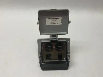 USED MENCOM PANEL INTERFACE CONNECTOR MODULE, DUPLEX OUTLET
