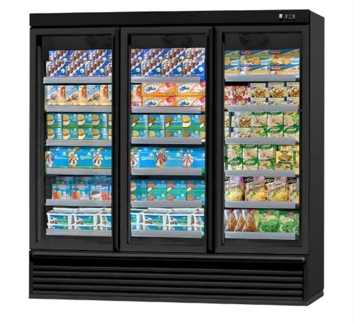 187-0018 Kysor Warren Shuffle Self Contained Dual Temp 3 Door Merchandiser