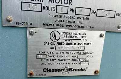 USED 1992 CLEAVER BROOKS CB-200-150