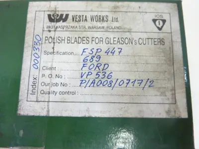 NEW VESTA WORKS LTD. FSP-447
