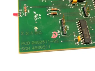 Used Saunders & Associates SCH 4500511,PCB 0000511-02 Printed Circuit Boards (PCB) Michigan US | Maverick Industrial Sales #1475226